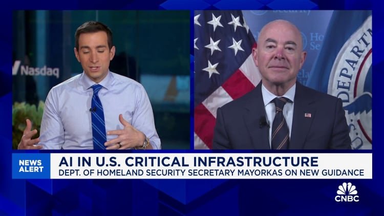 Secretary Mayorkas: Adoption of newly unveiled AI guidelines could ward off stifling regulation