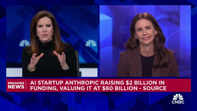 AI startup Anthropic raising $2 billion in funding, valuing it at $60 billion