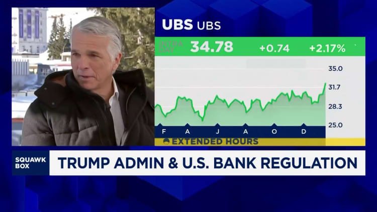 UBS CEO: 'I don't believe that we're going to see a lot of deregulation'