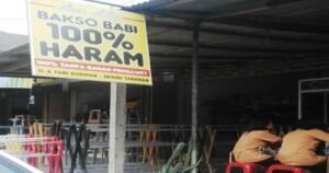 produk non halal bakso babi haram