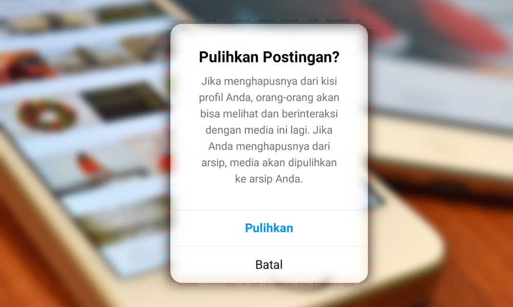 Cara Mengembalikan Postingan Instagram yang Terhapus