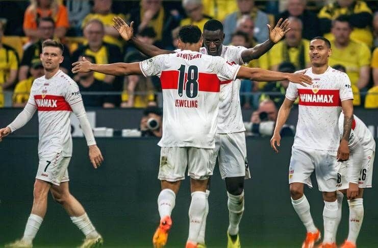 VfB Stuttgart menang atas Borussia Dortmund pada spieltag ke 28 Bundesliga Getty Images