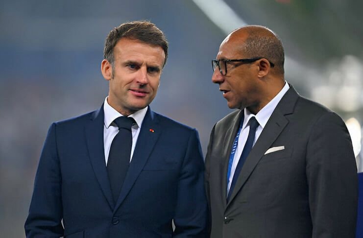 Emmanuel Macron geram oleh kerusuhan suporter jelang final Coupe de France di Lille Getty Images