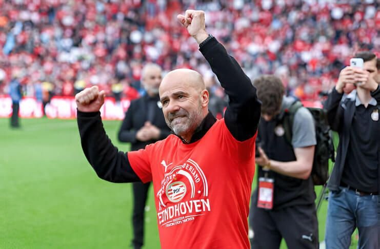 Peter Bosz ingin PSV Eindhoven menyamai rekor 93 poin dalam semusim di Eredivisie Getty Images