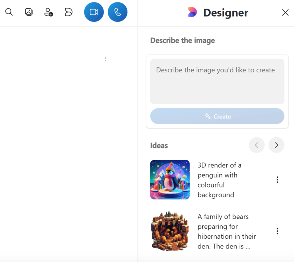 Microsoft menghentikan iklan dari Skype 7 Pembuat gambar yang didesain ulang.