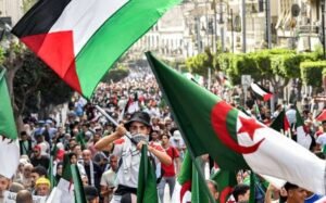 Aksi Solidaritas Palestina di Aljazair