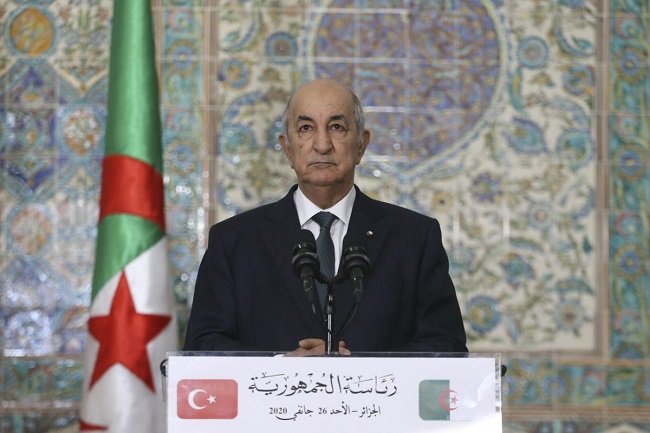 Presiden Aljazair Abdelmadjid Tebboune by Anadolu Agency edit