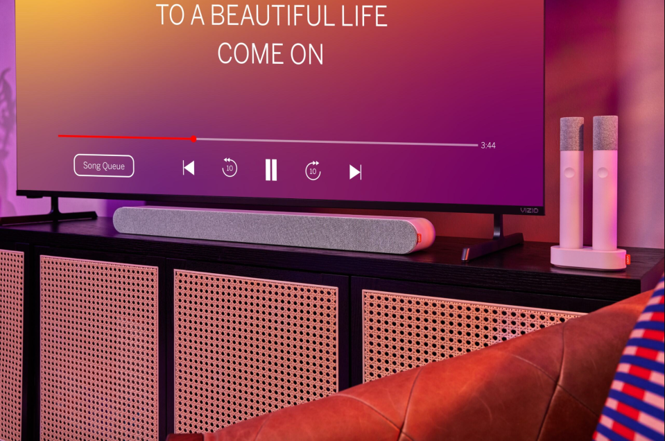 Soundbar sedang beraksi.