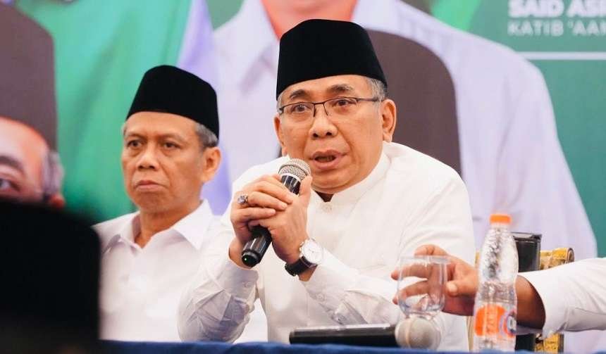 Ketua Umum Pengurus Besar Nahdlatul Ulama PBNU Yahya Cholil Staquf