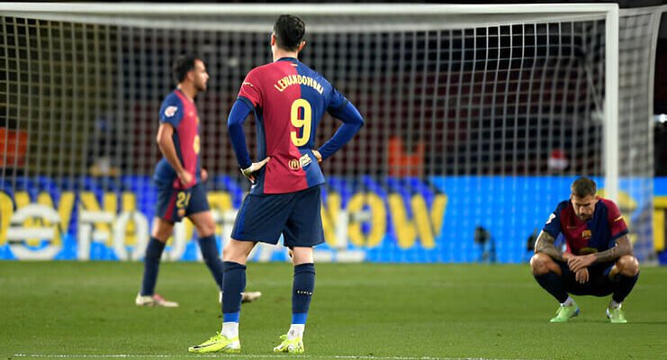 Barcelona membuat Hansi Flick heran karena kalah 3 kali beruntun di Camp Nou Getty Images