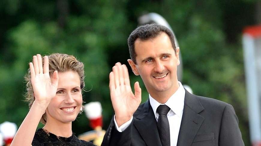 Bashar Assad dan istrinya Asma