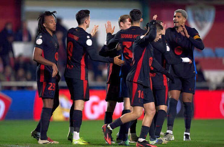 Barcelona melangkah ke babak 16 besar Copa del Rey dengan kemenangan 4 0 atas Barbastro Getty Images