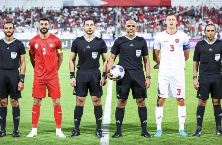 Laga Bahrain vs Indonesia yang dipimpin wasit Arab dari Oman