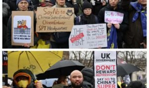 London protes kedutaanChina scaled - Info Malang Raya