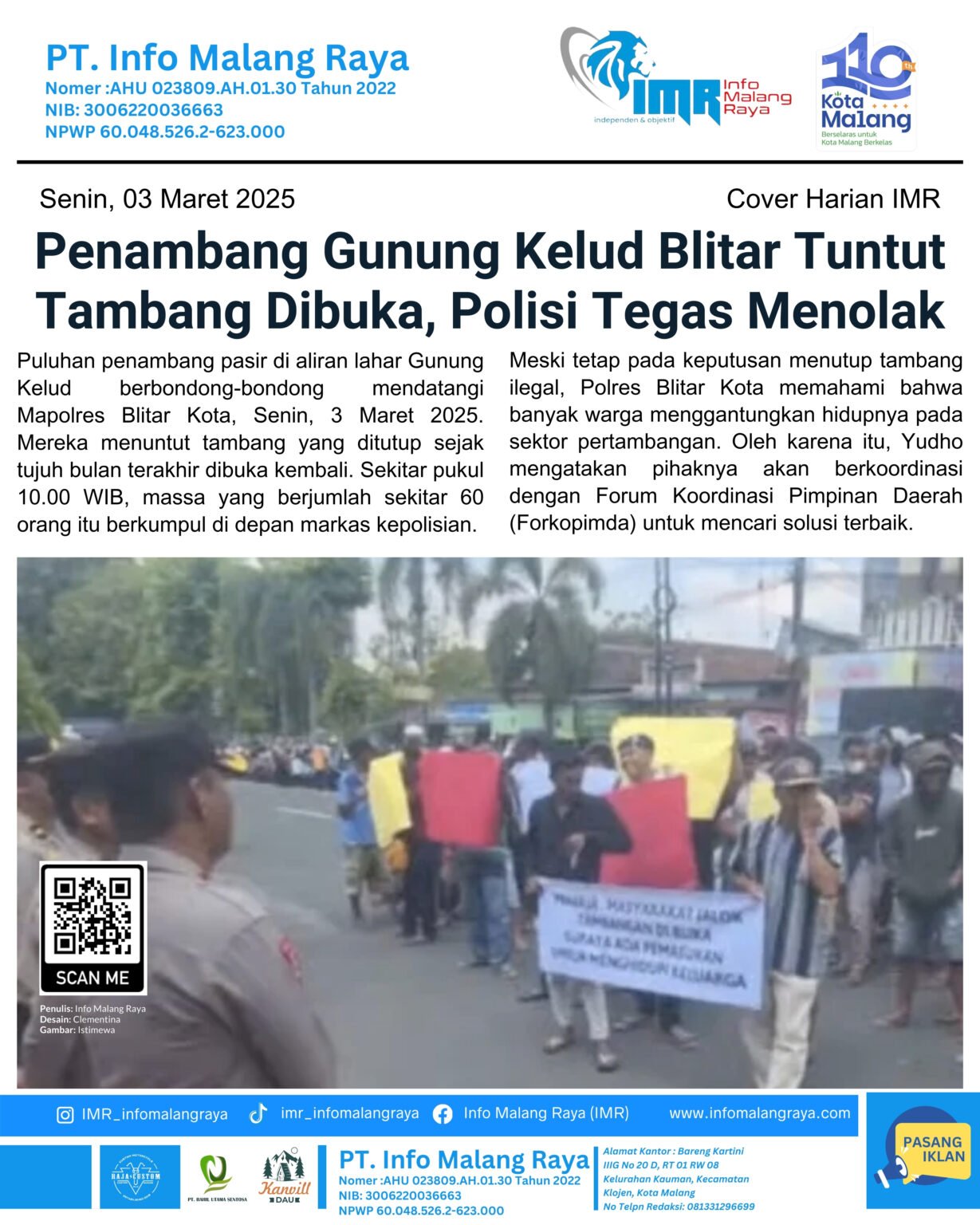 Cover Harian IMR – Senin, 03 Maret 2025 21 2 1 - Info Malang Raya