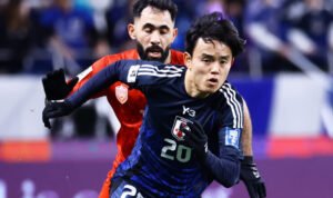 Kalahkan Bahrain Jepang Lolos ke Piala Dunia 2026 Takefusa Kubo @jfa samuraiblue