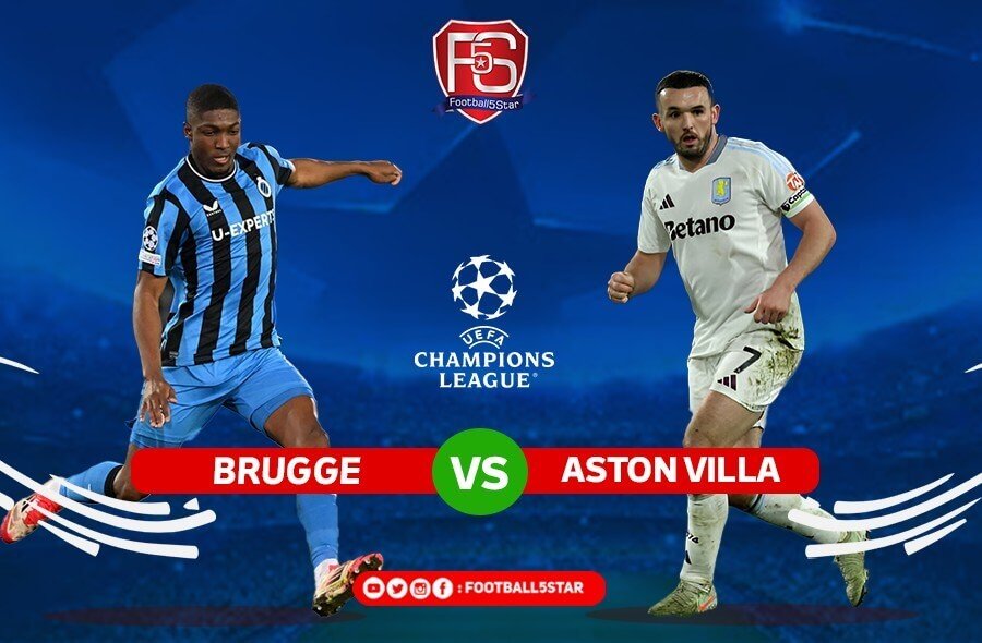 Prediksi UCL Club Brugge vs Aston Villa