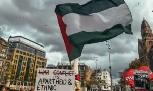 Demonstrasi Pro Palestina di Amsterdam pada Mei 22 2021