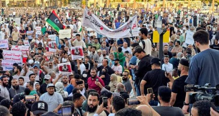 Libya protesDbeibah Mei2025