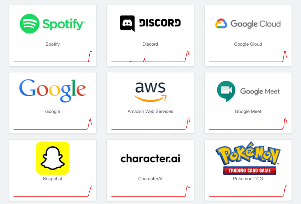 Beberapa layanan termasuk Spotify dan Snapchat sebagian turun 2 Pemadaman Downdetector 12 Juni 2025 2:27 PM Central