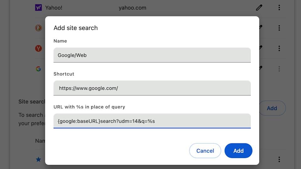 Cara mematikan ikhtisar AI Google dalam pencarian web 4 Kotak dialog untuk mematikan ikhtisar AI Google di Chrome