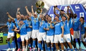 Napoli saat merayakan Scudetto 2024 25 Getty Images