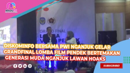 DISKOMINFO BERSAMA PWI NGANJUK GELAR GRANDFINAL LOMBA FILM PENDEK BERTEMAKAN GENERASI MUDA NGANJUK LAWAN HOAKS - Info Malang Raya