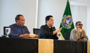 Erick Thohir saat pengumuman Jordi Cruyff sebagai Penasihat Teknis PSSI PSSI - Info Malang Raya