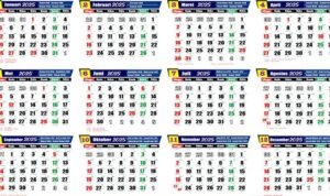 Kalender 2025 lengkap jumlah hari bulan Januari