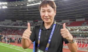Kim Sang sik menunjukkan kecerdikannya di final Piala ASEAN U 23 2025 Facebook VFF - Info Malang Raya