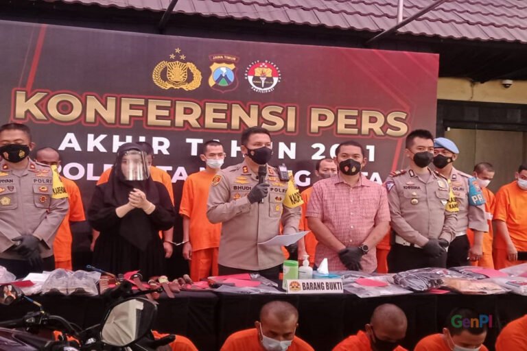 konferensi pers tahunan yang dilakukan oleh polresta malang bmkq - Info Malang Raya