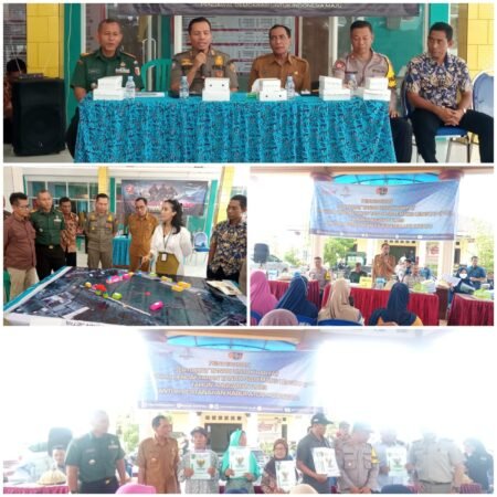 penyerahan sertifikat tanah untuk rakyat program pendaftaran tanah sistematis lengkap ptsl tahun anggaran 2023 kabupaten mojokerto 20231114 122723