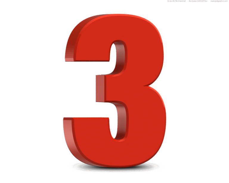 3 Number PNG Image File - Info Malang Raya