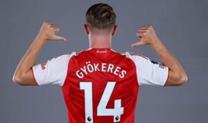 Viktor Gyokeres memakai nomor 14 di Arsenal Getty Images - Info Malang Raya