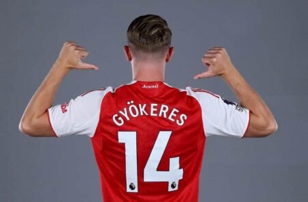 Viktor Gyokeres memakai nomor 14 di Arsenal Getty Images - Info Malang Raya