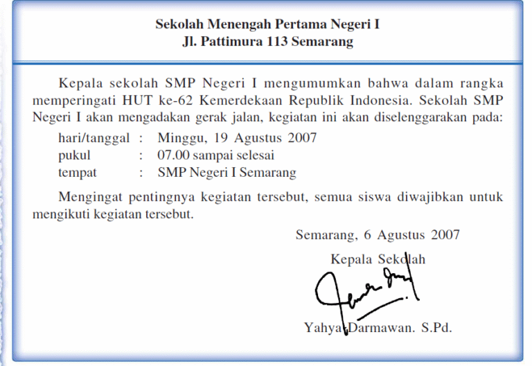 pengumuman - Info Malang Raya