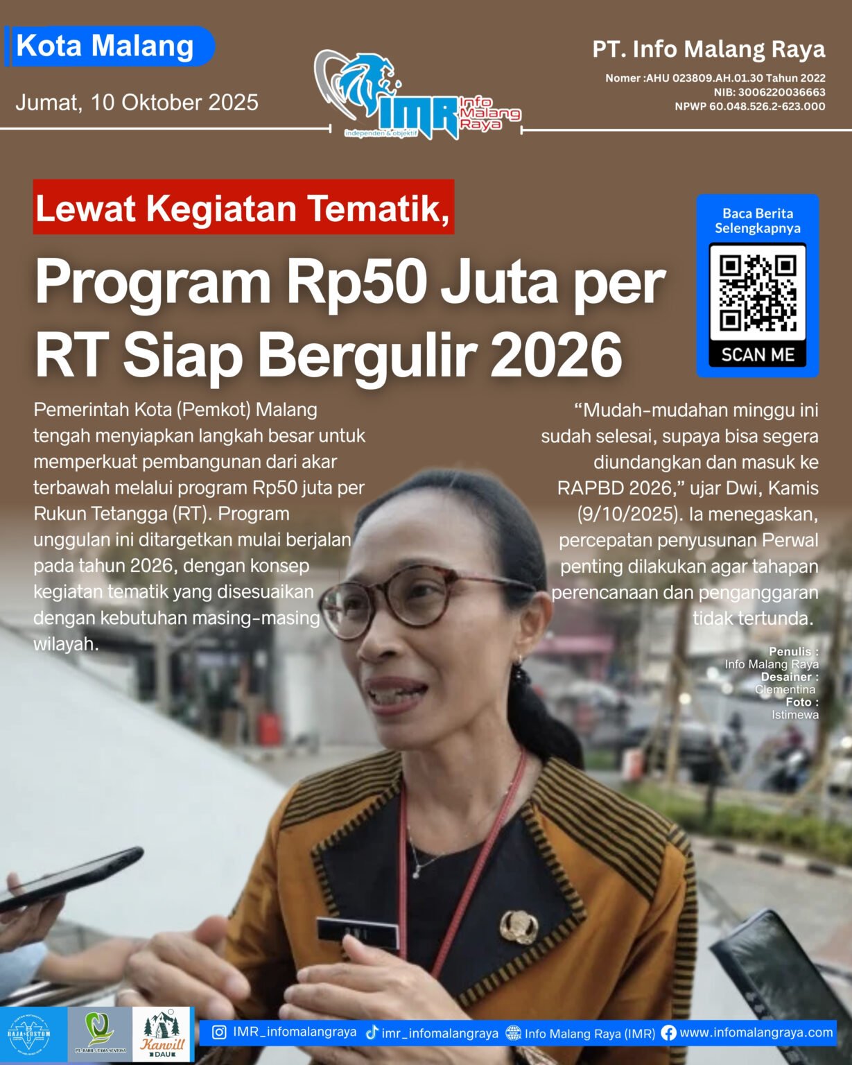 Cover Harian IMR – Jumat, 10 Oktober 2025 1 6 - Info Malang Raya