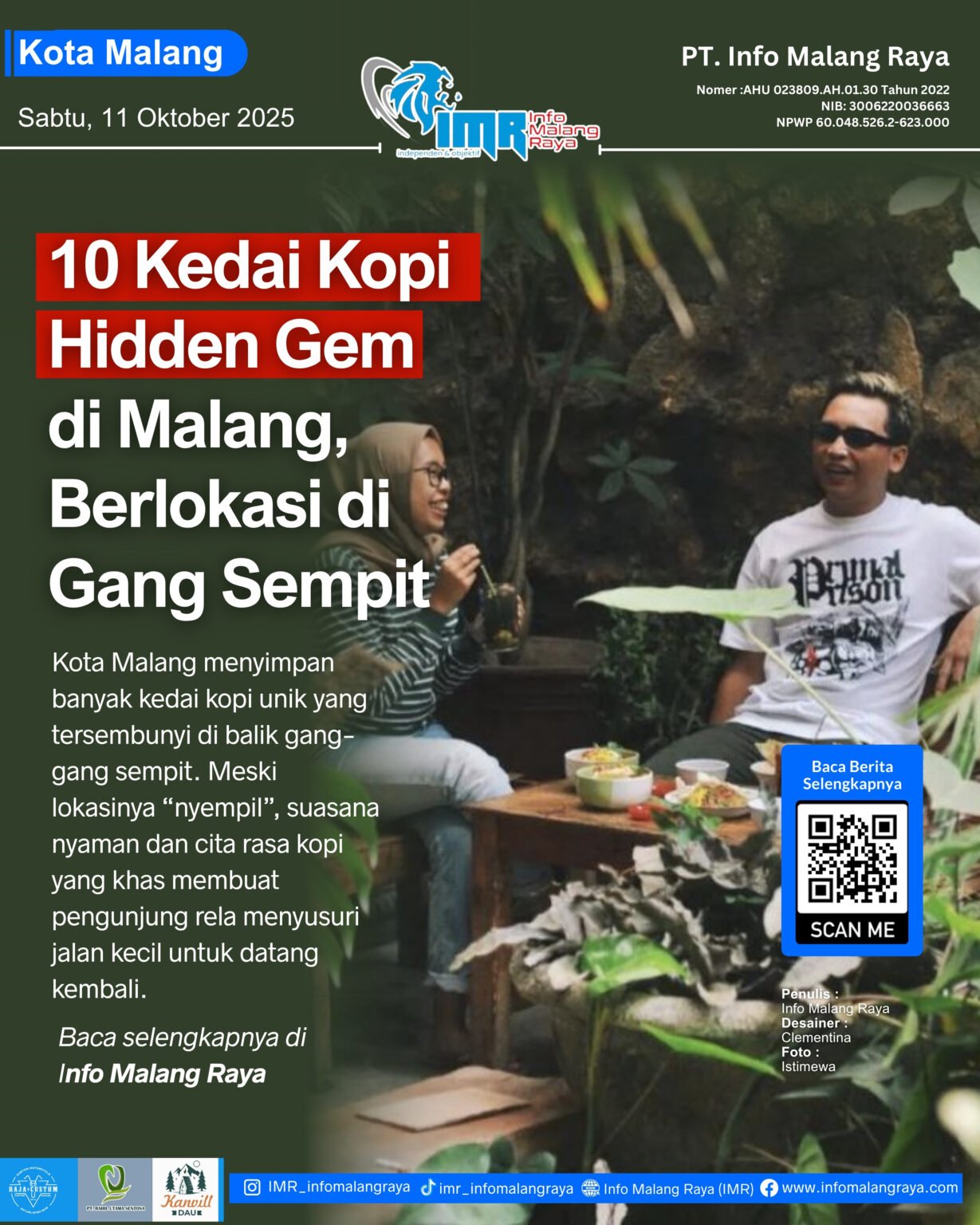 Cover Harian IMR – Sabtu, 11 Oktober 2025 1 8 - Info Malang Raya