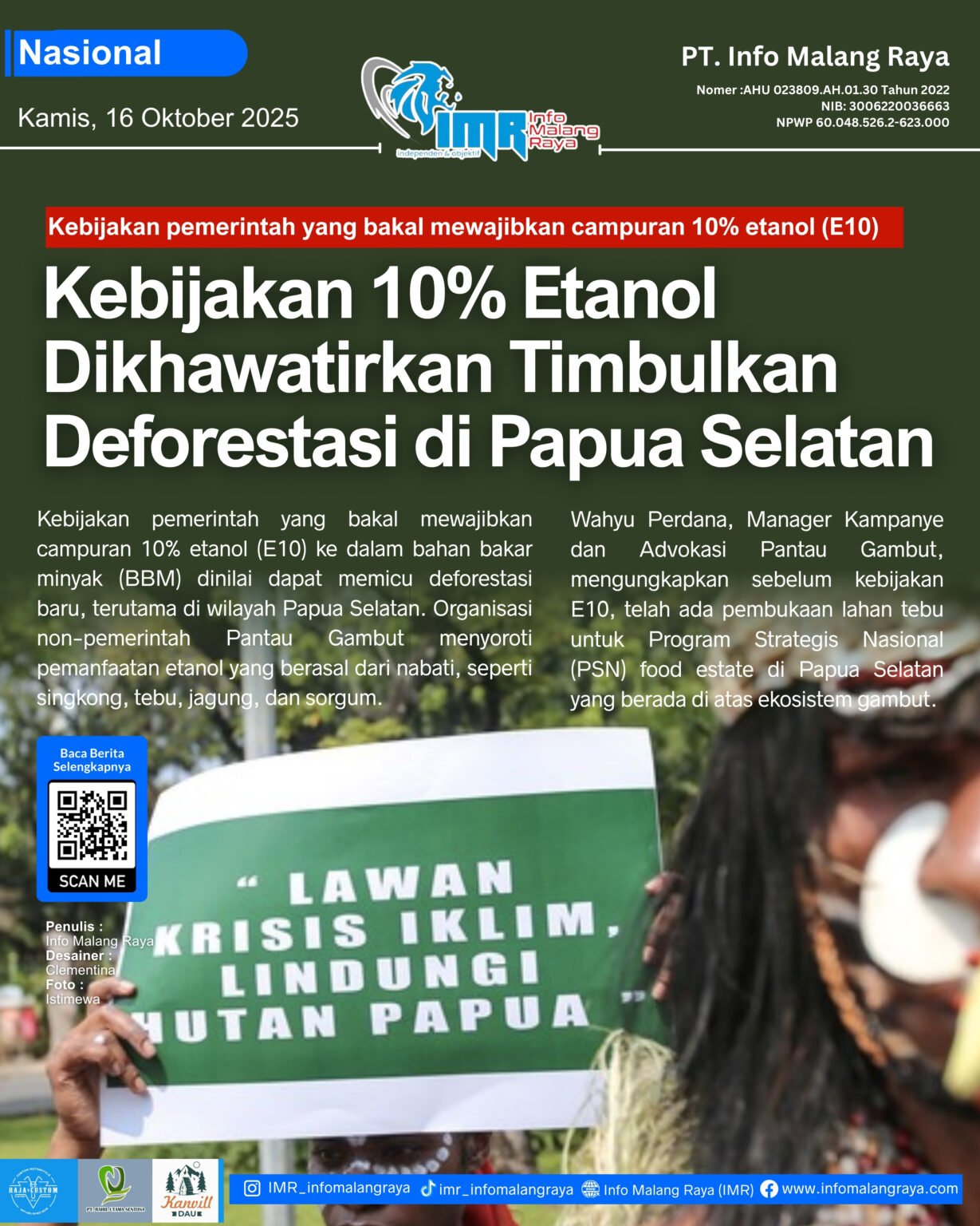 Cover Harian IMR – Kamis, 16 Oktober 2025 8 - Info Malang Raya