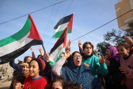 Perayaan kemenangan gencatan senjata Gaza - Info Malang Raya