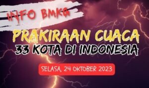 Prakiraan Cuaca DKI Jakarta 27 Oktober 2025: Hujan Petir Mengguyur Beberapa Wilayah Prakiraan Cuaca Besok Selasa 24 Oktober 2023 BMKG DKI Jakarta Cerah Berawan Jambi Hujan Petir - Info Malang Raya