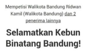 masyarakat desak perbaikan kebun binatang bandung 1605101 - Info Malang Raya