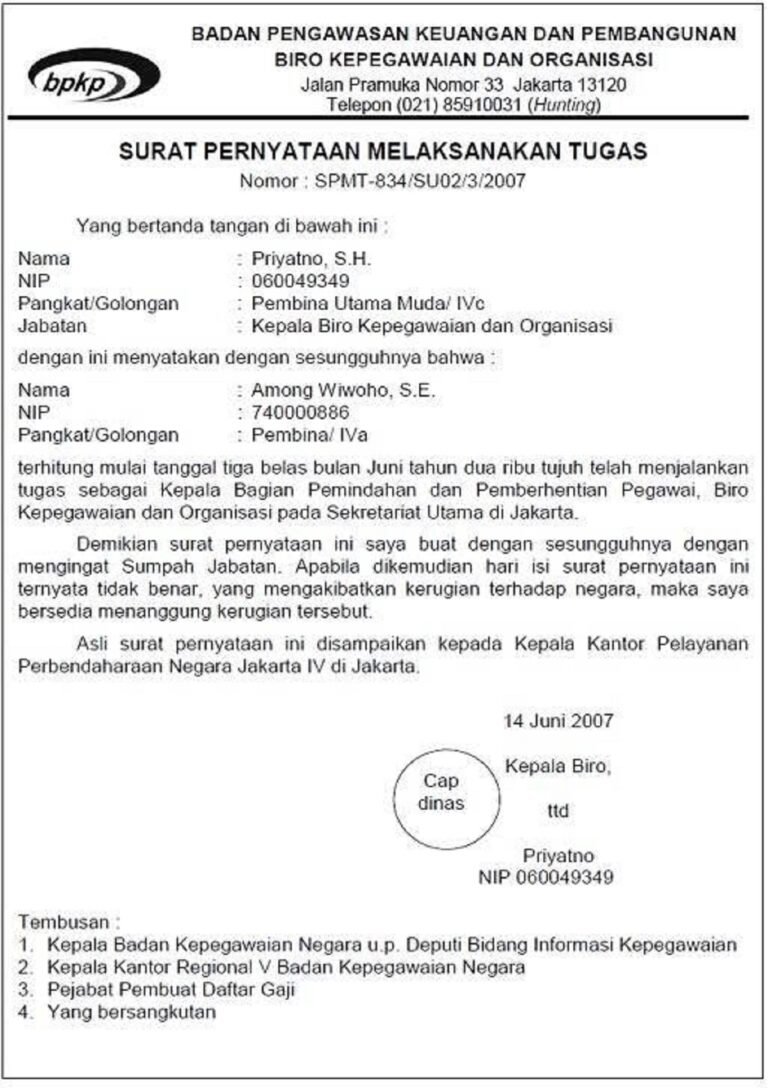 surat pernyataan resmi 1 - Info Malang Raya
