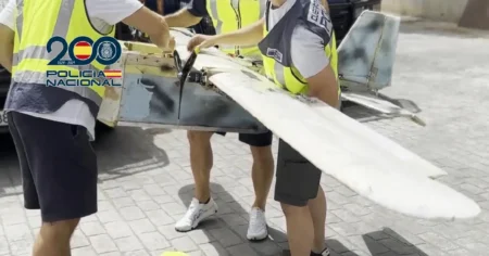 Polisi Spanyol Rontokkan Drone Narkoba dari Maroko drone hashish spanyol.webp - Info Malang Raya