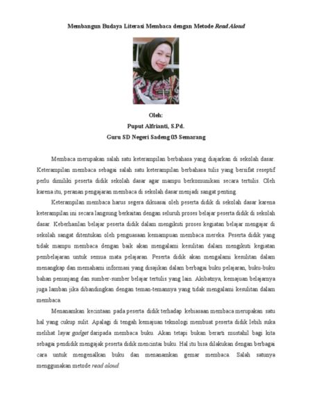 Membangun budaya membaca di sekolah