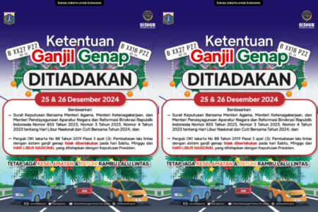 Aturan Ganjil Genap di Jakarta Hari Ini, 26 Januari 2026