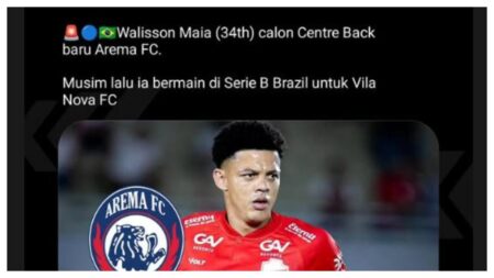 Profil Walisson Maia, Bek Asing Arema FC dari Serie B Brasil