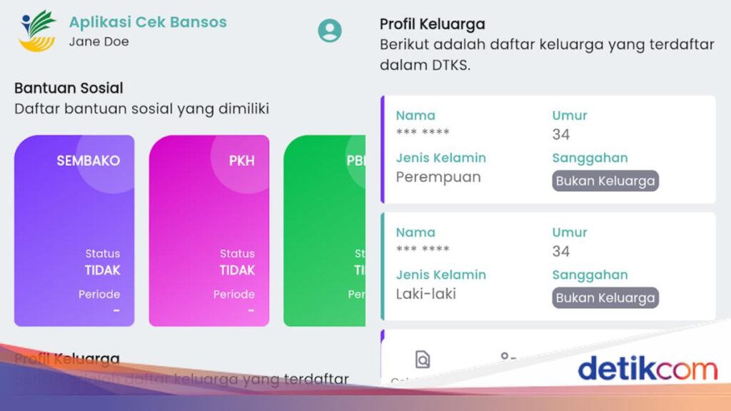 Cairkan bansos PKH dan BPNT 2026 via situs Kemensos