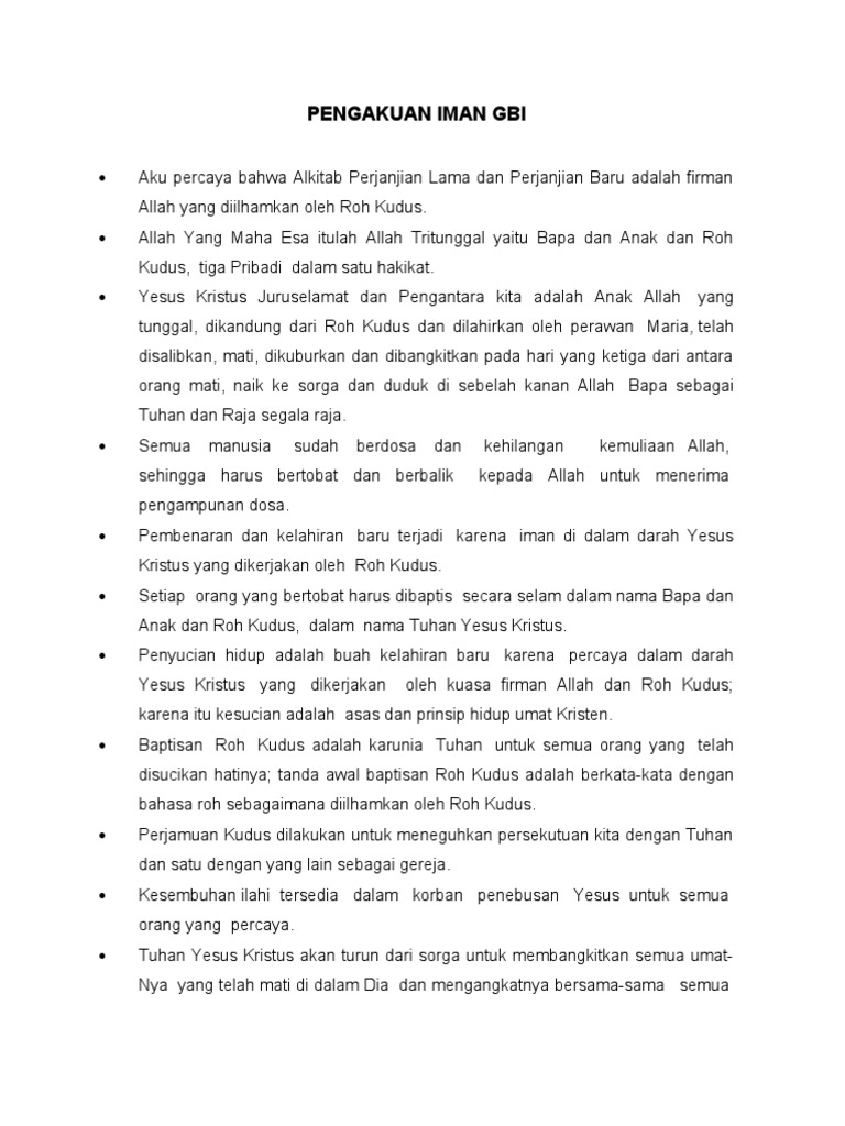 Renungan Katolik: Pengakuan Iman 27 Maret 2026