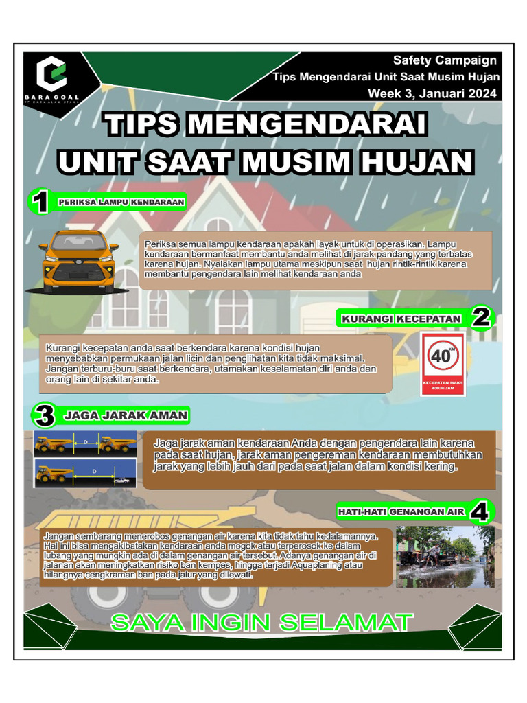 Waspadai Mudik Saat Hujan! Tips Lengkap Cek Kendaraan, Perlengkapan Darurat, dan Mengemudi Aman